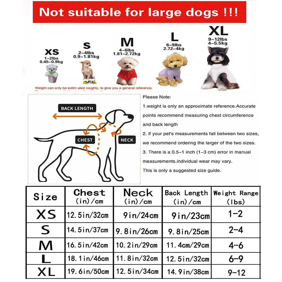 1pc Black Hooded Winter Sweater Jacket for Small Dogs & Cats Coat with Cute "Trouble Maker" Back Print, Short-Haired Breeds